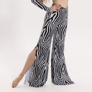 Spodnie z bocznymi rozcięciami WILD Zebra Edition