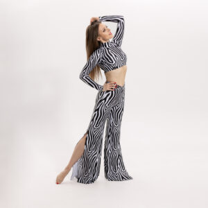 Zestaw treningowy top z długim rękawem i spodnie WILD Zebra Edition